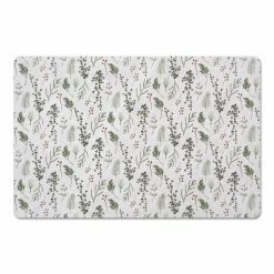 Budget 😉 Pine Greenery on White Floor Mat by Designs Direct ⌛
