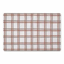 Promo β Holiday Plaid on White Floor Mat by Designs Direct π―