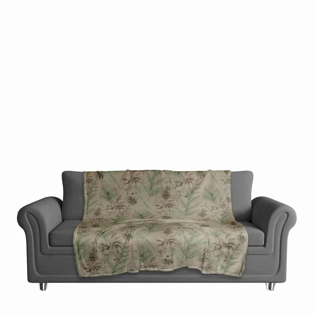 Wholesale π₯ Pinecones & Greenery on Brown Coral Fleece Blanket by Designs Direct π 5 Wholesale π₯ Pinecones & Greenery on Brown Coral Fleece Blanket by Designs Direct π - Image 3