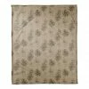 New 🎉 Pinecones on Brown Coral Fleece Blanket by Designs Direct 🔥 -Christmas Shop D679540S 1