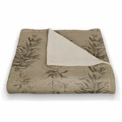 New 🎉 Pinecones on Brown Coral Fleece Blanket by Designs Direct 🔥 -Christmas Shop D679540S 2