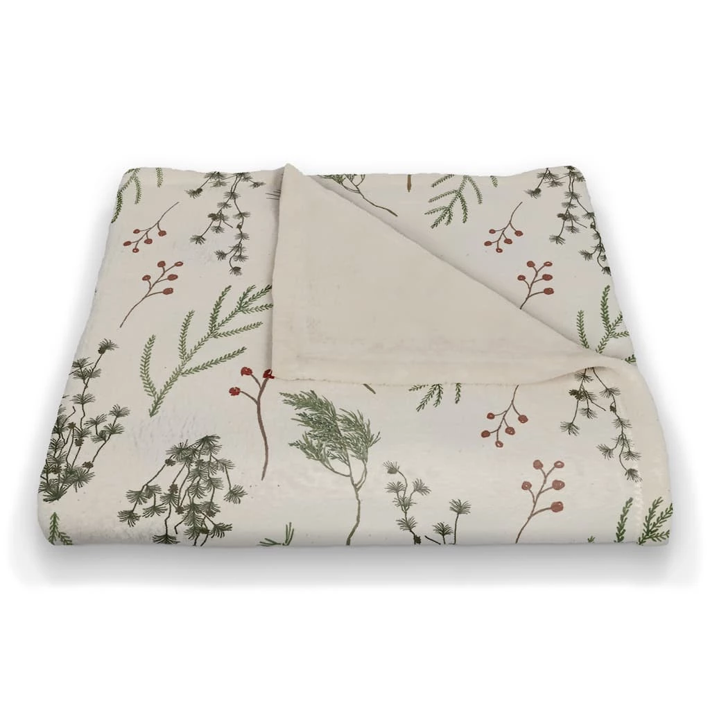 Best reviews of π Pine Greenery on White Coral Fleece Blanket by Designs Direct π₯° 4 Best reviews of π Pine Greenery on White Coral Fleece Blanket by Designs Direct π₯° - Image 2