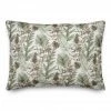 Outlet ✔️ Pinecones & Greenery on White Rectangle Throw Pillow by Designs Direct 😀 -Christmas Shop D679567S 1