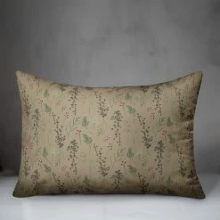 Best reviews of 🎉 Pine Greenery on Brown Rectangle Throw Pillow by Designs Direct 😍 -Christmas Shop D679571S 3