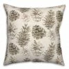 Best Sale ❤️ Pinecones on White Square Throw Pillow by Designs Direct 🥰 -Christmas Shop D679572S 1