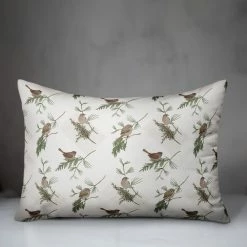 Brand new ❤️ White Pine & Birds Throw Pillow by Designs Direct 💯 -Christmas Shop D679578S 3