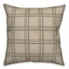 Outlet 😉 Brown Holiday Plaid Throw Pillow by Designs Direct 👏 -Christmas Shop D679582S 1