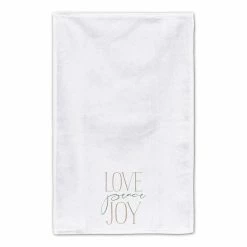Cheapest 🧨 Love Peace & Joy Tea Towel Set by Designs Direct ❤️ -Christmas Shop D679588S 4