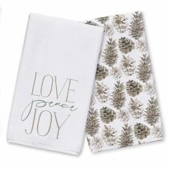 Cheap 🎁 Love, Peace & Joy Tea Towel Set by Designs Direct 🥰