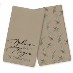 Cheap ❤️ Brown Believe in Magic Tea Towel Set by Designs Direct 🔥