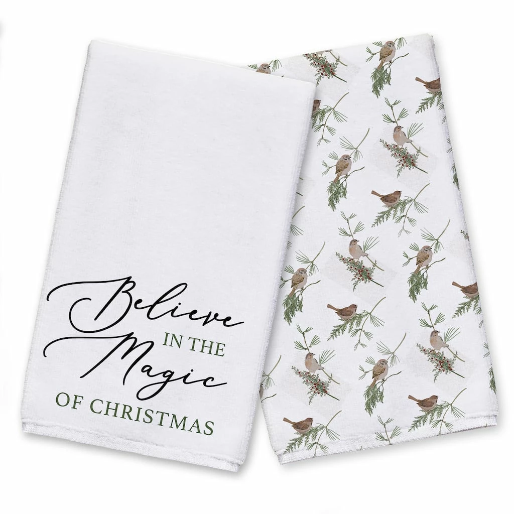 Cheap π White Believe in Magic Tea Towel Set by Designs Direct π 3 Cheap π White Believe in Magic Tea Towel Set by Designs Direct π