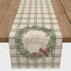 Top 10 🎁 72" Happy Holidays Plaid Cotton Twill Runner by Designs Direct 🔥 -Christmas Shop D679595S 1