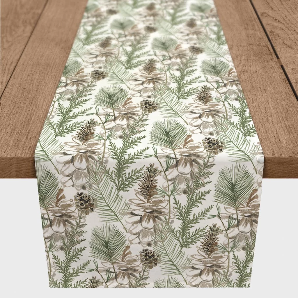 Hot Sale π€© 90" Pinecones & Greenery Cotton Twill Runner by Designs Direct βοΈ 3 Hot Sale π€© 90" Pinecones & Greenery Cotton Twill Runner by Designs Direct βοΈ
