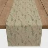 Promo ❤️ 72" Brown Holiday Greenery Cotton Twill Runner by Designs Direct ✨