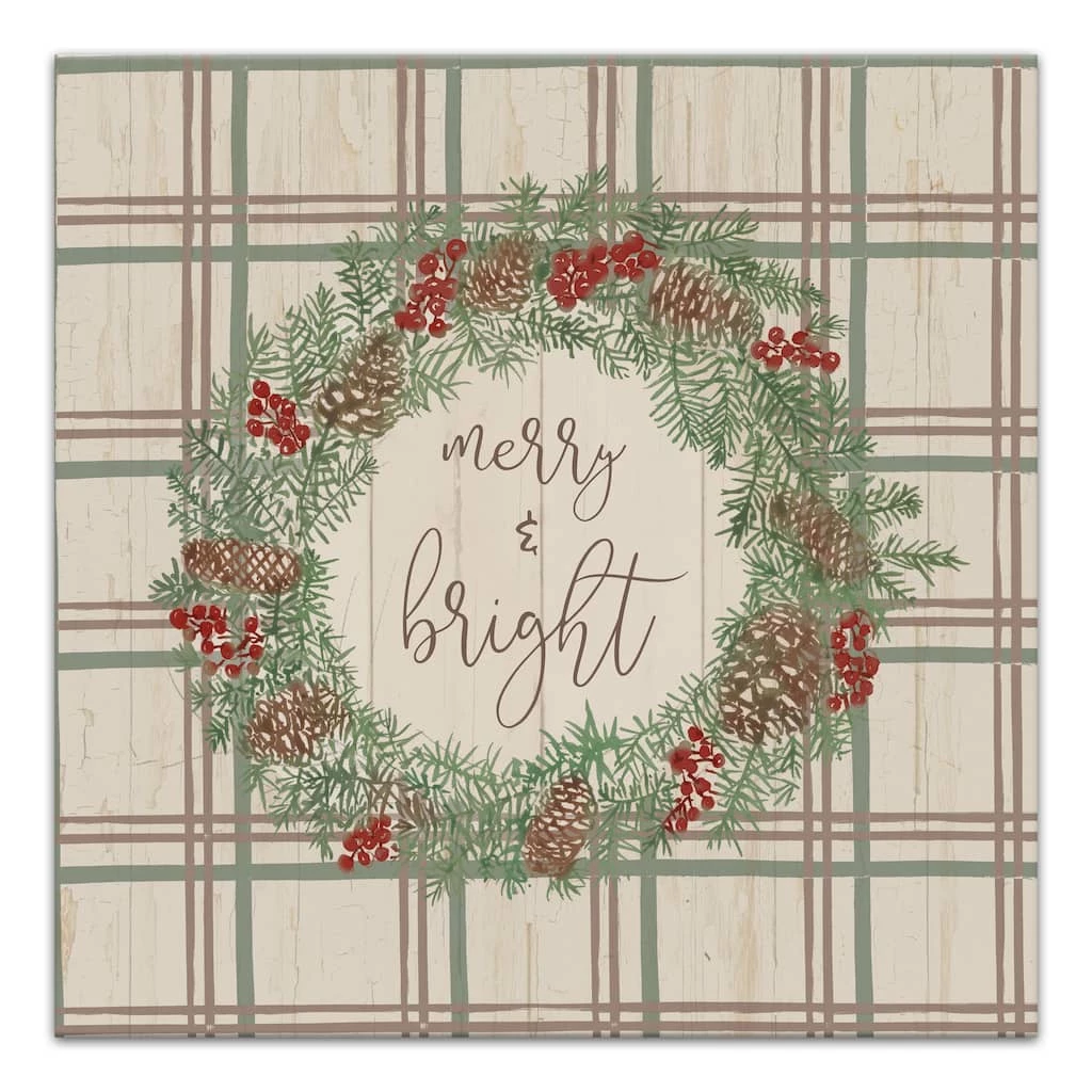 Promo π Merry & Bright Plaid Canvas Wall Art by Designs Direct π 3 Promo π Merry & Bright Plaid Canvas Wall Art by Designs Direct π