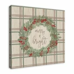 Promo π Merry & Bright Plaid Canvas Wall Art by Designs Direct π 10 Promo π Merry & Bright Plaid Canvas Wall Art by Designs Direct π -Christmas Shop D679620S 2