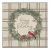 Top 10 🛒 Happy Holidays Plaid Canvas Wall Art by Designs Direct 🔔 -Christmas Shop D679621S 1