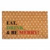 Coupon ✨ Eat Drink & Be Merry Doormat by Designs Direct 🛒 -Christmas Shop D685098S 1