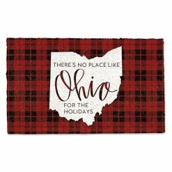 Deals ✔️ There's no Place like Ohio for the Holidays Doormat by Designs Direct 🥰