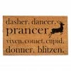 Discount 🛒 Reindeer Names Doormat by Designs Direct 🤩 -Christmas Shop D685113S 1