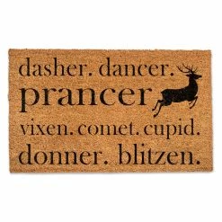 Discount 🛒 Reindeer Names Doormat by Designs Direct 🤩