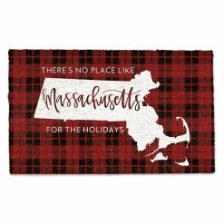 Brand new 🌟 There's No Place Like Massachusetts for the Holidays Doormat by Designs Direct 🌟