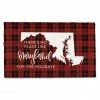 New ✔️ There's No Place Like Maryland for the Holidays Doormat by Designs Direct ⭐ -Christmas Shop D685127S 1