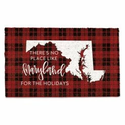 New ✔️ There's No Place Like Maryland for the Holidays Doormat by Designs Direct ⭐