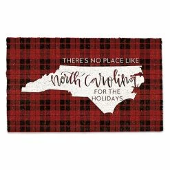 Top 10 😉 There's No Place Like North Carolina for the Holidays Doormat by Designs Direct ⭐